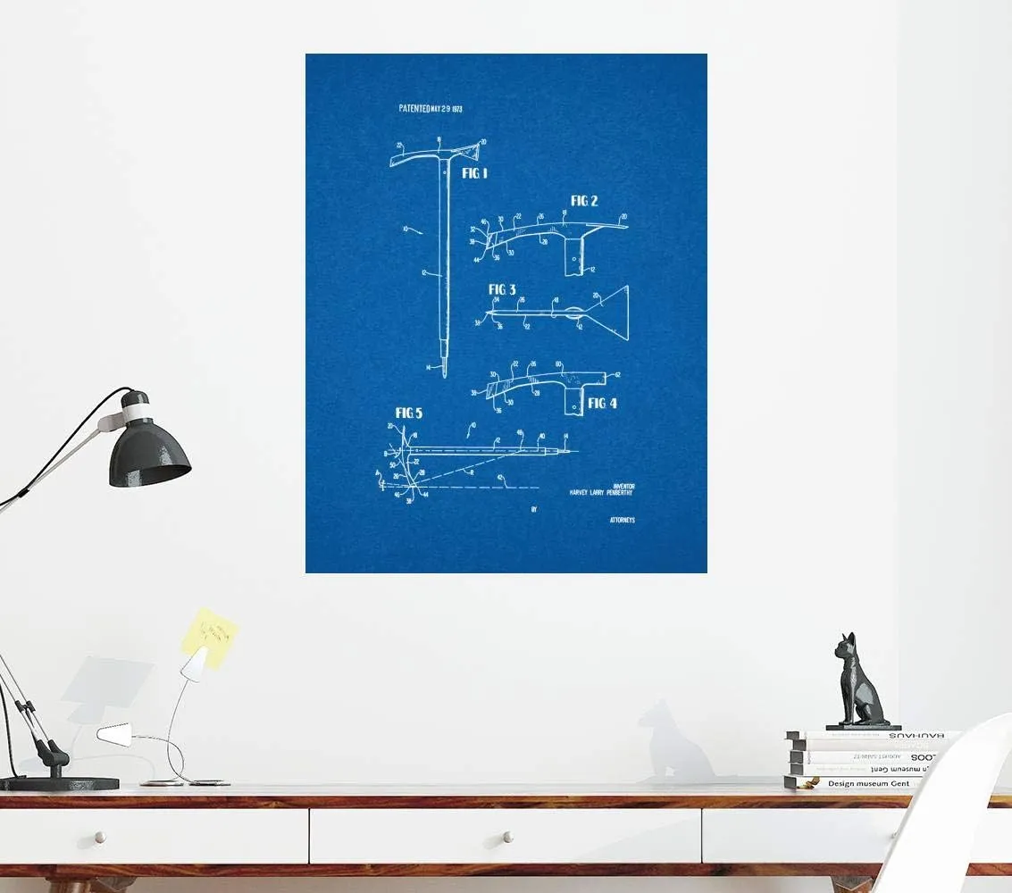 Ice Axe Patent Print Blueprint (24" x 30") M12292