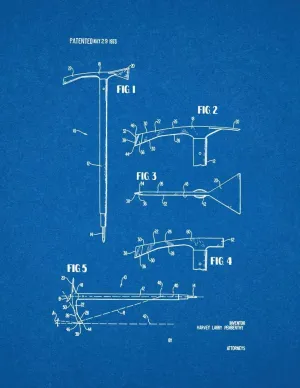 Ice Axe Patent Print Blueprint (24" x 30") M12292