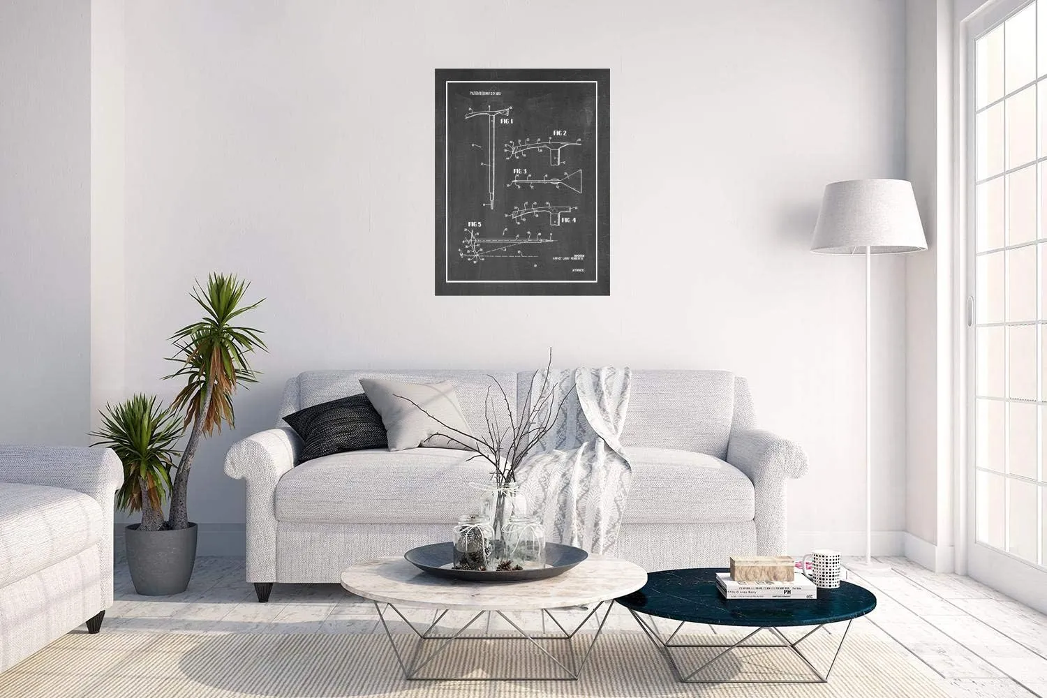 Ice Axe Patent Print Chalkboard with Border (16" x 20") M12292