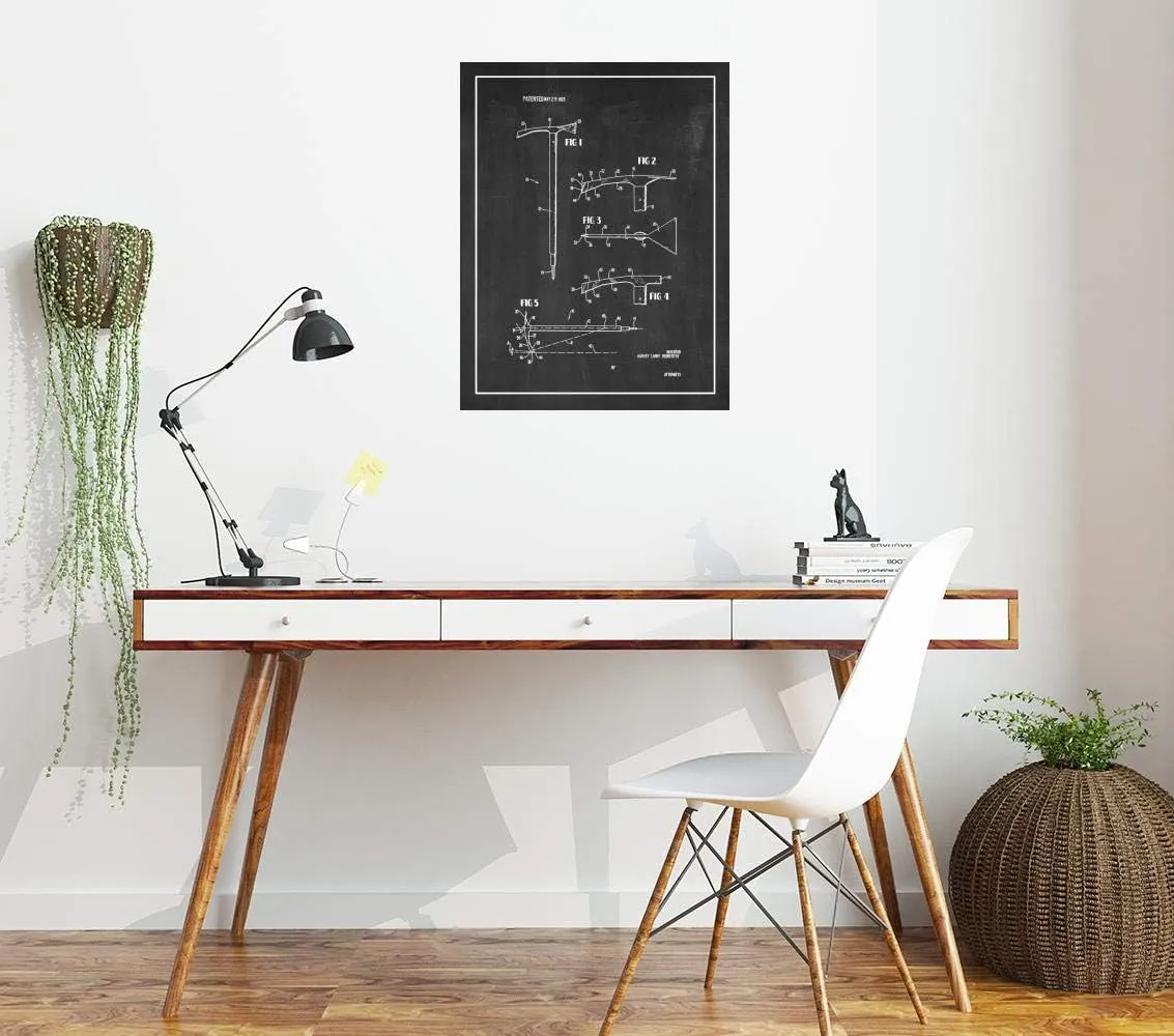 Ice Axe Patent Print Chalkboard with Border (16" x 20") M12292