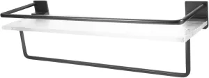 IMIKEYA Towel Racks for Bathroom Wall Storage Rack No Drilling Acrylic Shelf Organizing Shower