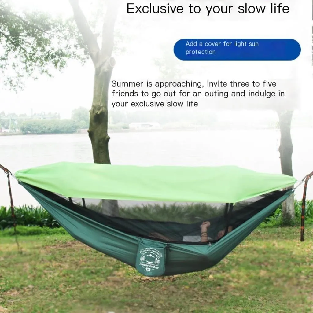 Indoor Hammock Chairs Mosquito Net Hammock Outdoor Camping Fully Automatic Quick-Open Hammock Sunshade Outdoor Anti-Mosquito Hammock Hanging hammocks