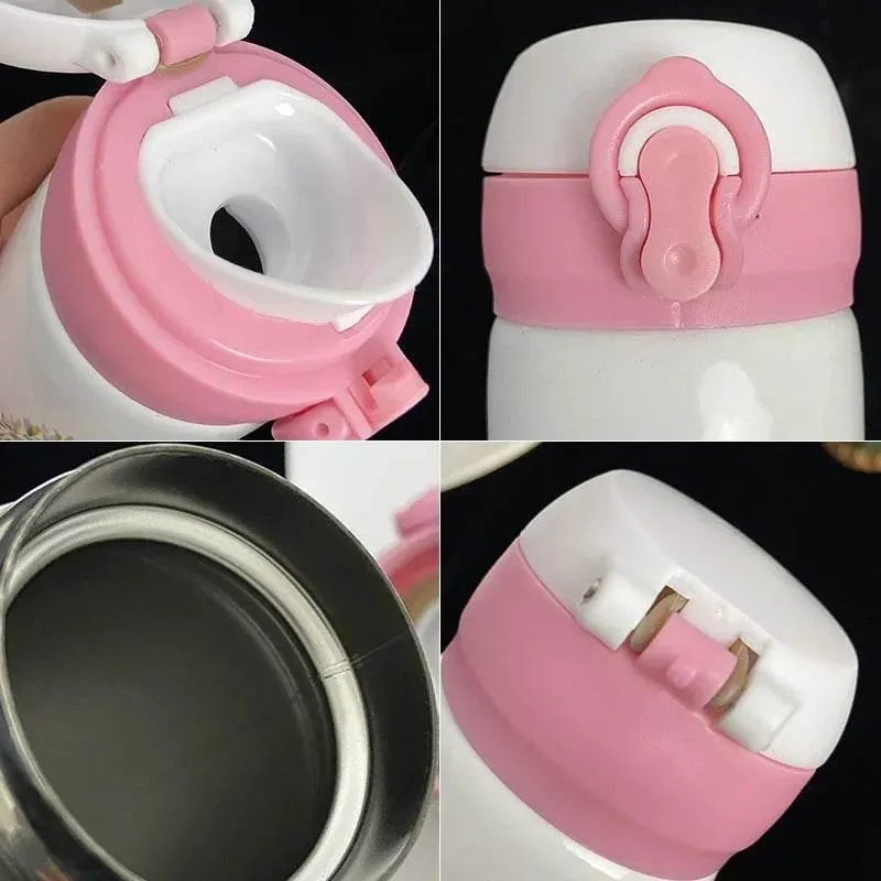 Insulated Unicorn Vacuum Flask  Stylish Stainless Steel Water Bottle with Lid