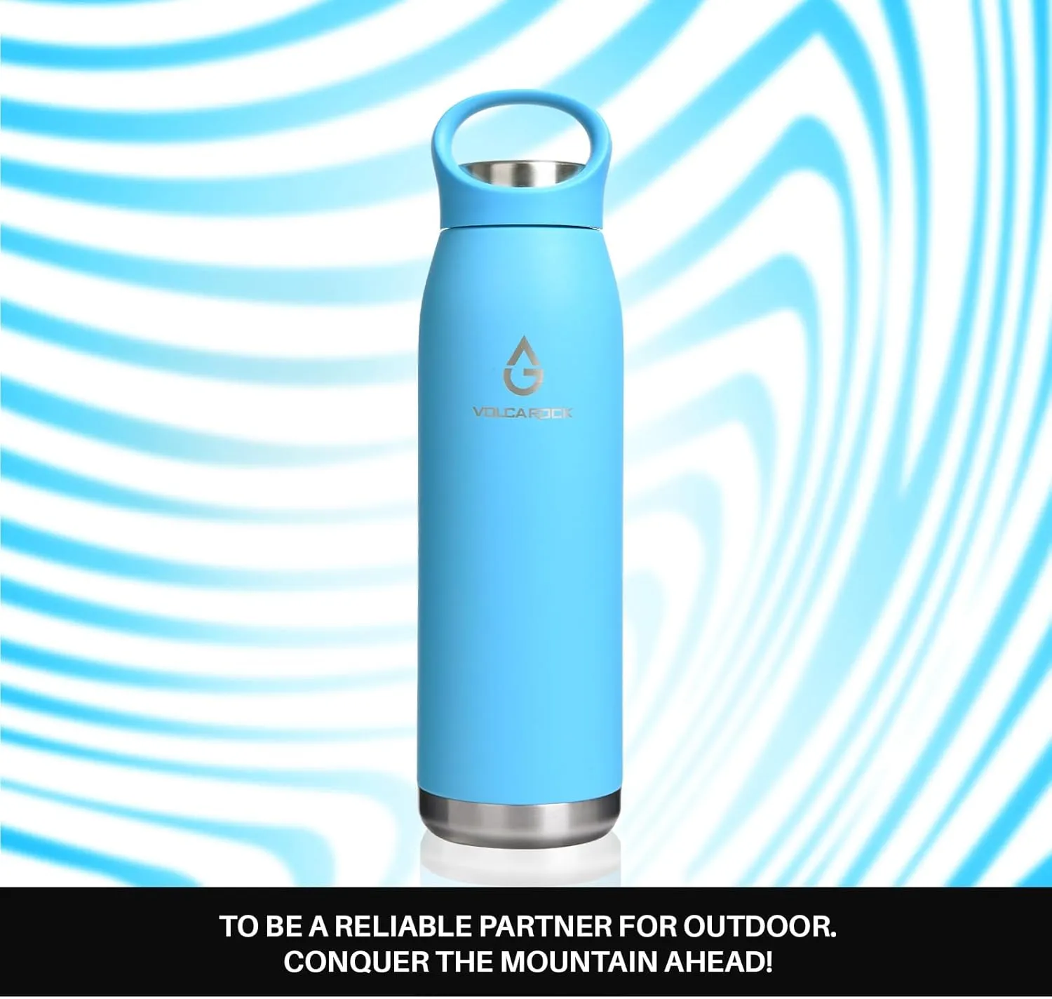 Insulated Water Bottle 24oz (710ml), Double Wall Stainless Steel Water bottle Durable Vacuum Flask Leakproof Non-sweat, Keep Cold 24H & Hot 12H