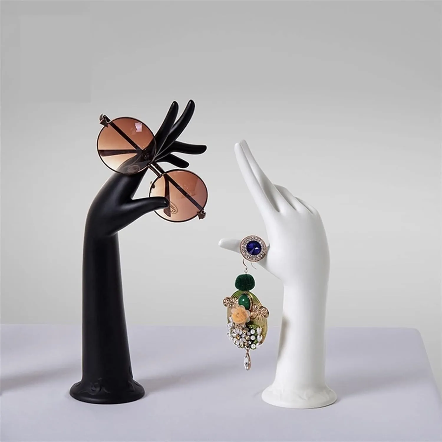 Jewelry Holder Organizer Female Mannequin Hand Jewelry Display Holder Plastic Bracelet Ring Watch Stand Support Holder Ring Stand Jewelry Display Jewelry Tree (Color : S)