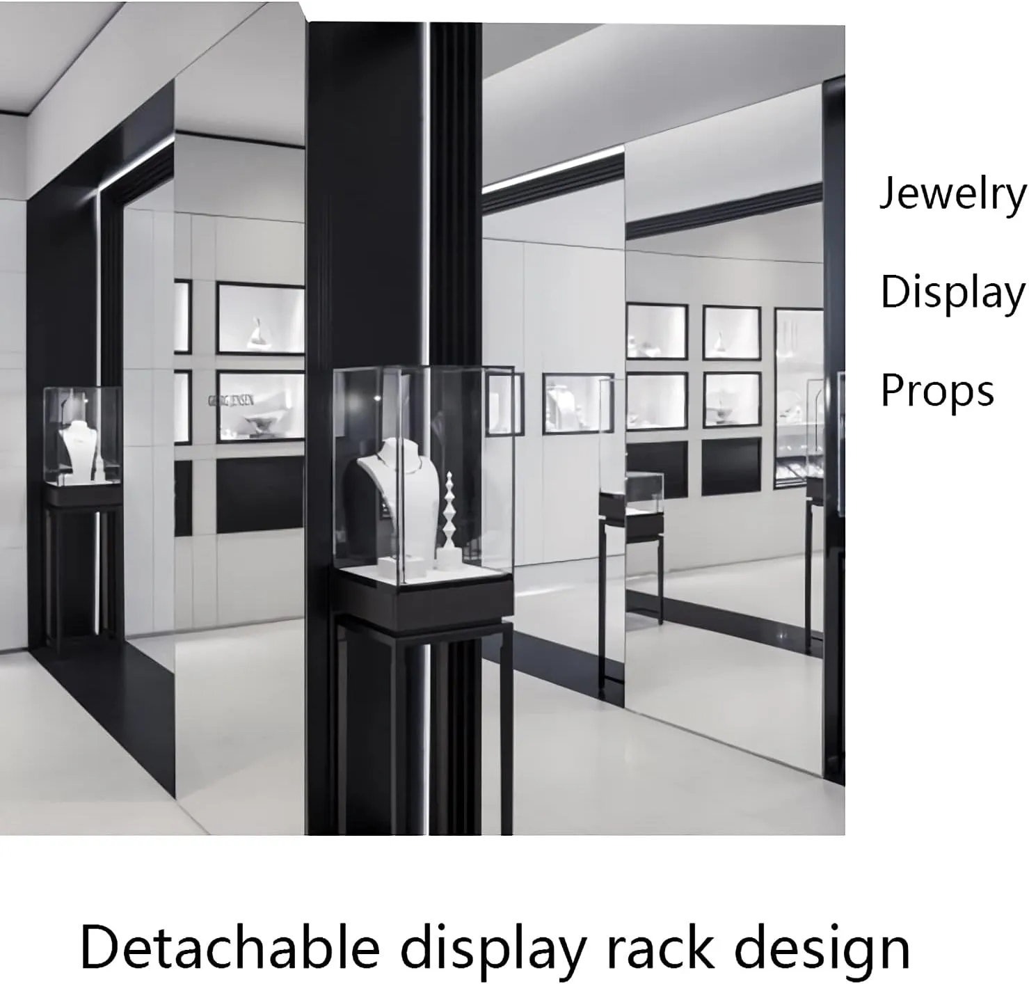 Jewelry Organizer Bracelet Display with Black Pillow Pack, Bracelet Holder for Jewelry Bracelets, Watches, Necklaces, Gold Metal Base Height 18 Inches Jewelry Stand (C