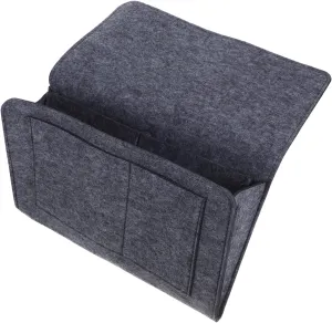 jojofuny Hanging Handbag Organizer 2 Pack Bedside Caddy Organizer for Dorm Sofa Bed Modern Felt Storage Bag