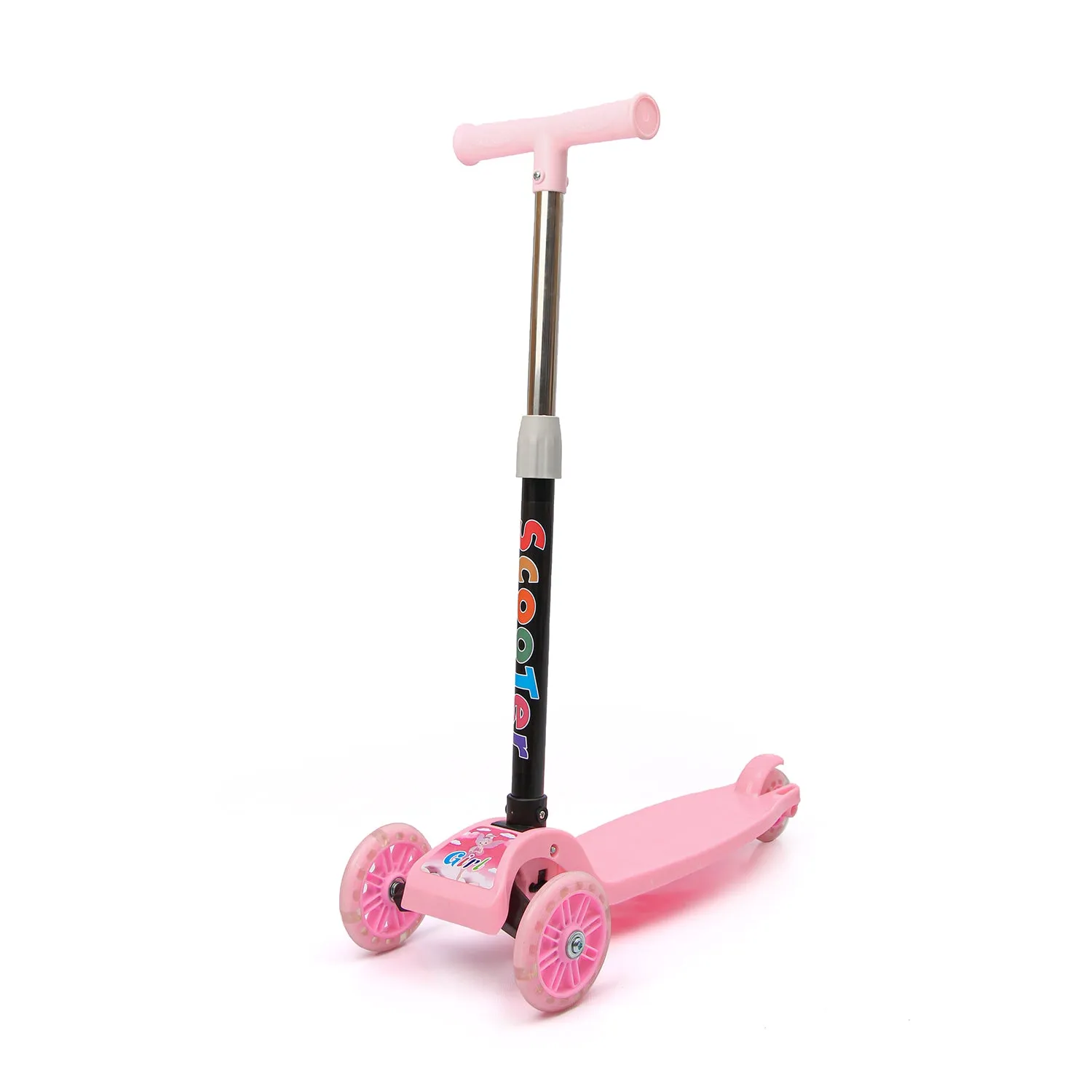 Kick Scooter for Kids | 2-8 Yrs | Height Adjustable | Foldable | Pink | SY0004