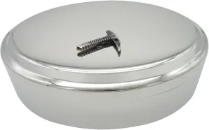 Kiola Designs Mountain Climber Ice Axe Pendant Oval Trinket Jewelry Box