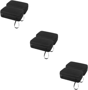 Kisangel 4sets 2pcs Vehicle Cable Organizer Cases Hard Shell Charger Storage Bag for Bikes Scooters Durable Pouch for Cables Accessories Easy to Clean Design 2pcs*4