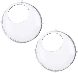Koziol Orion Hanging Display, Set of 2, Crystal Clear, 12.87 x 12.87 x 11.85