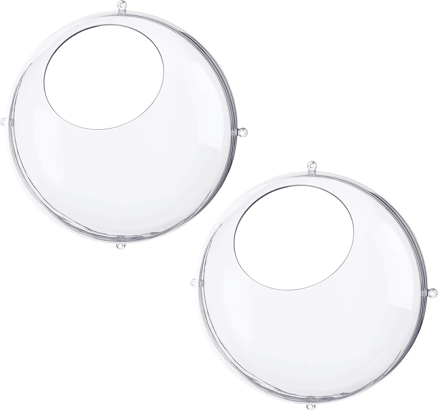 Koziol Orion Hanging Display, Set of 2, Crystal Clear, 12.87 x 12.87 x 11.85