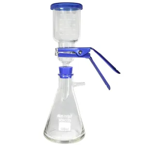 Laboratory Vacuum Filtration Distillation Apparatus, Borosilicate Glass Vacuum Filtration Assembly Filter Kit with 500 ml Filtering Flask and 300 ml Graduated Funnel by Labfil