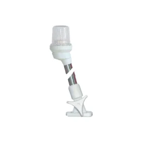 LALIZAS All Round Lights - Folding Pole Light - Fixed Mount - 360° - 2nm - White Housing - Pole Length: 25.0 in (63.5 cm)