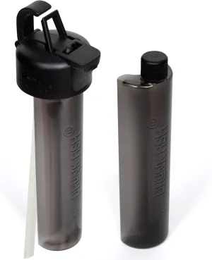 Lid With Extra Flask | Concealed Lid for Wide Mouth Water Bottles | Covert Beverage Concealment and Enhancement | Secret Compartment Plastic Flask