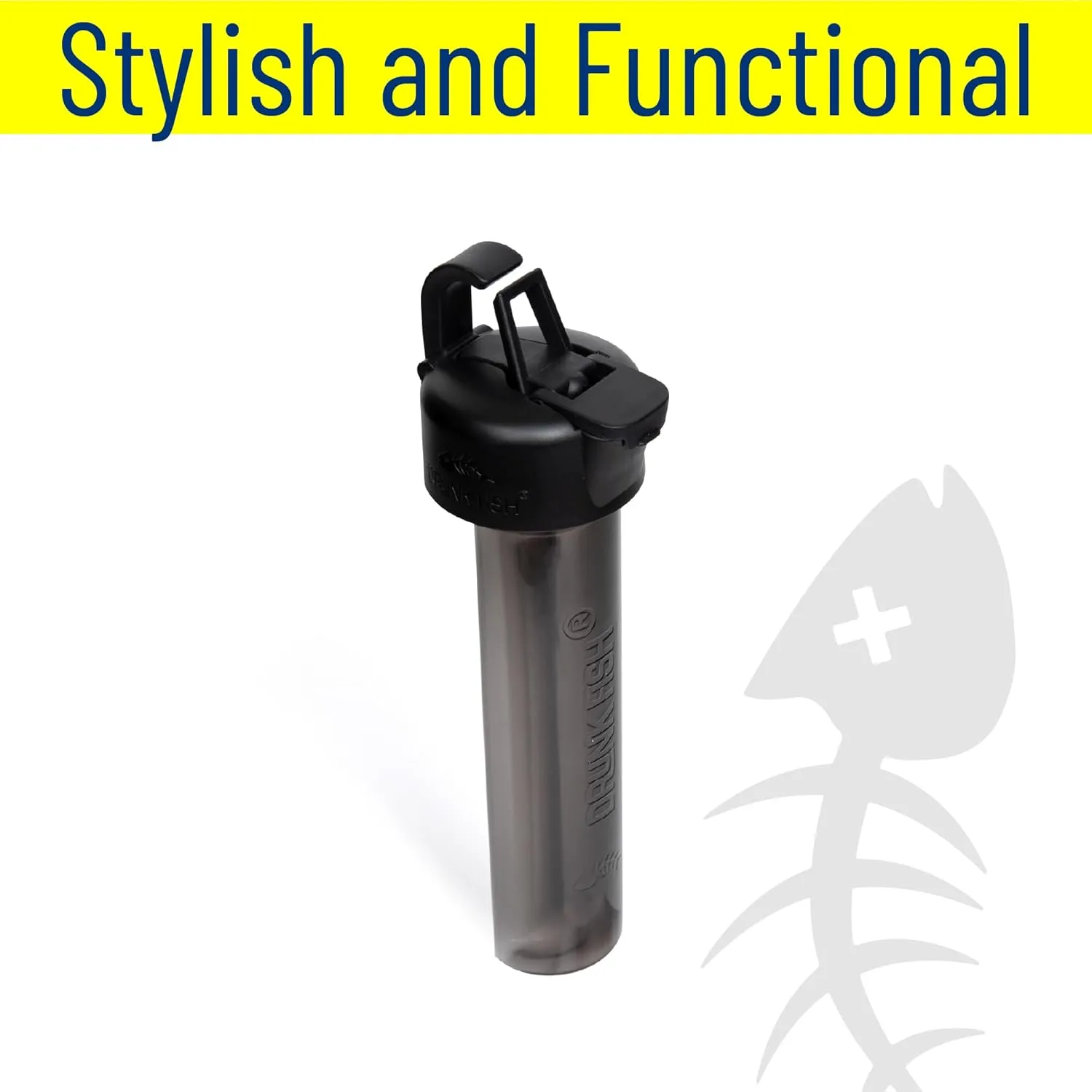 Lid With Extra Flask | Concealed Lid for Wide Mouth Water Bottles | Covert Beverage Concealment and Enhancement | Secret Compartment Plastic Flask