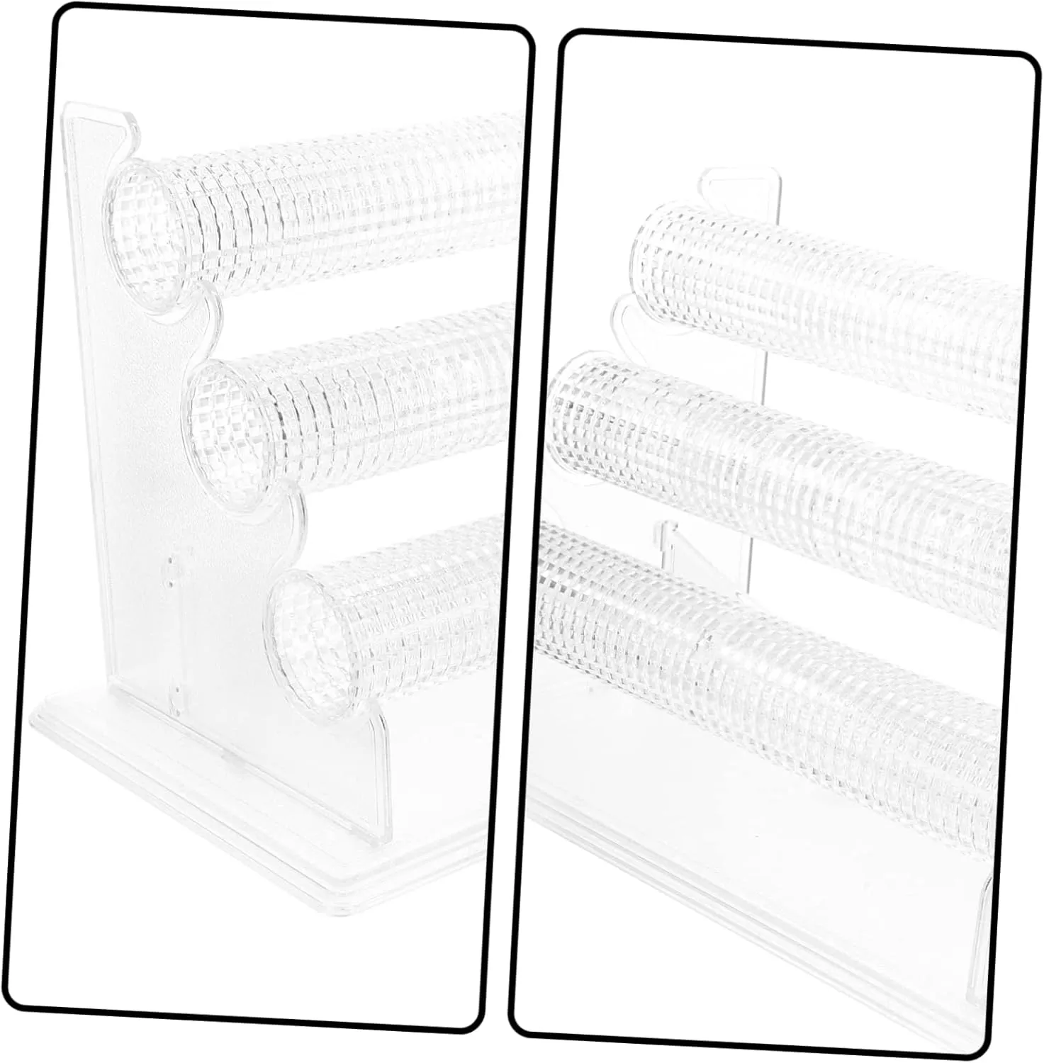 LIFKOME 3-tier Bracelet Jewelry Organizer Transparent Display Stand for Desktop Watch Showing Rack