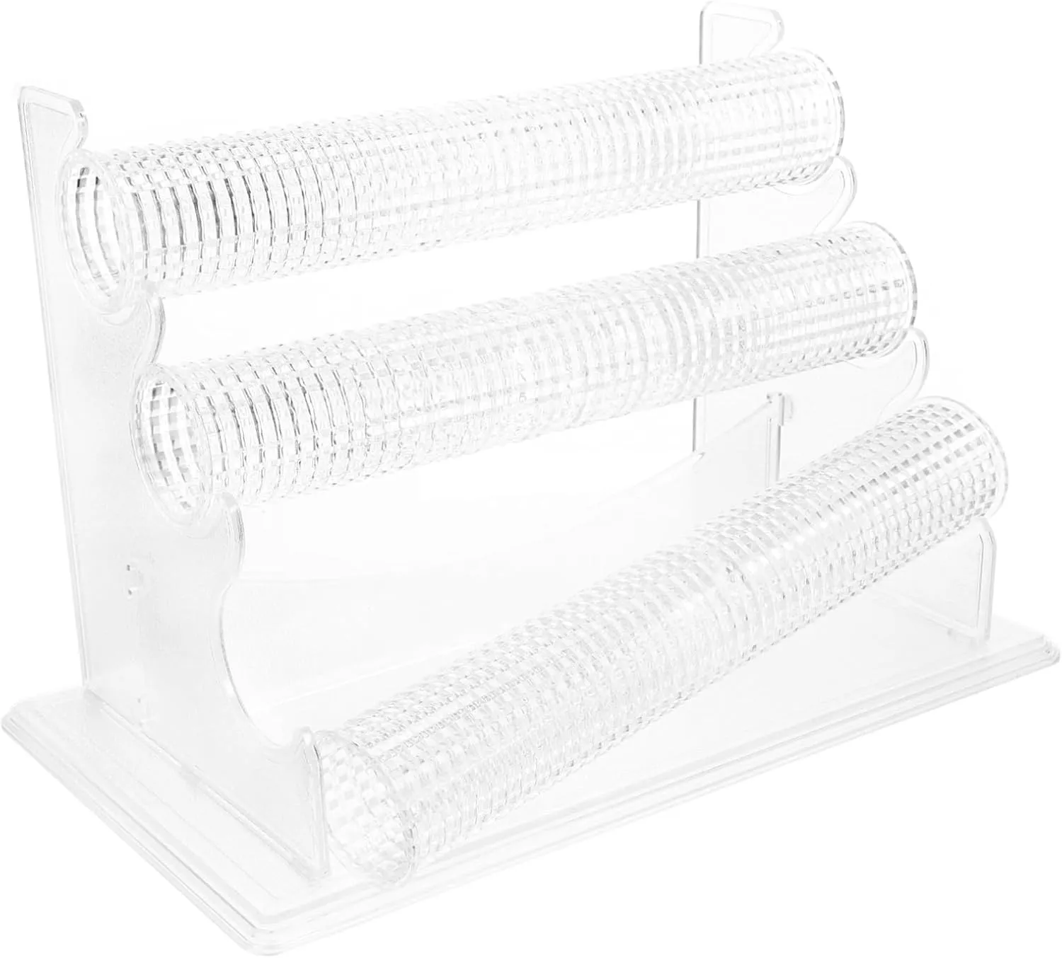 LIFKOME 3-tier Bracelet Jewelry Organizer Transparent Display Stand for Desktop Watch Showing Rack