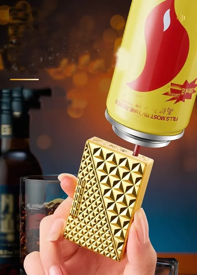 Lighters Soft Flame Lighter Traditional Flame Cigar Lighter with Adjustable Flame Dial Vertical Ignition Roller Good for Gift Outdoor Camping Hiking Fishing Grill Adventure Candle (Gold03)