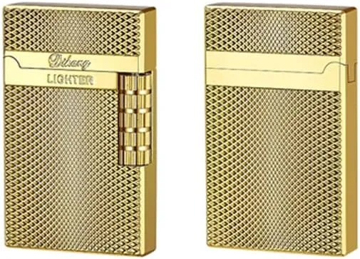 Lighters Soft Flame Lighter Traditional Flame Cigar Lighter with Adjustable Flame Dial Vertical Ignition Roller Good for Gift Outdoor Camping Hiking Fishing Grill Adventure Candle
