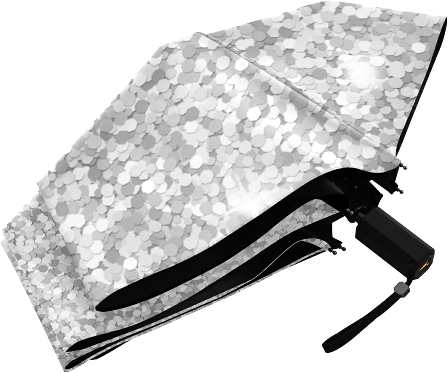 Lightweight Folding Umbrella, Portable Sun Travel Parasol, Compact Anti-UV Strong Rain Umbrella