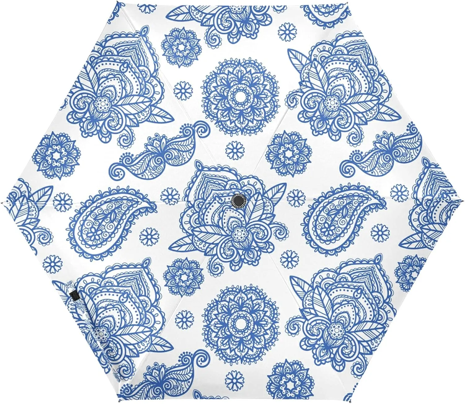 Lightweight Folding Umbrella, Portable Sun Travel Parasol, Compact Anti-UV Strong Rain Umbrella