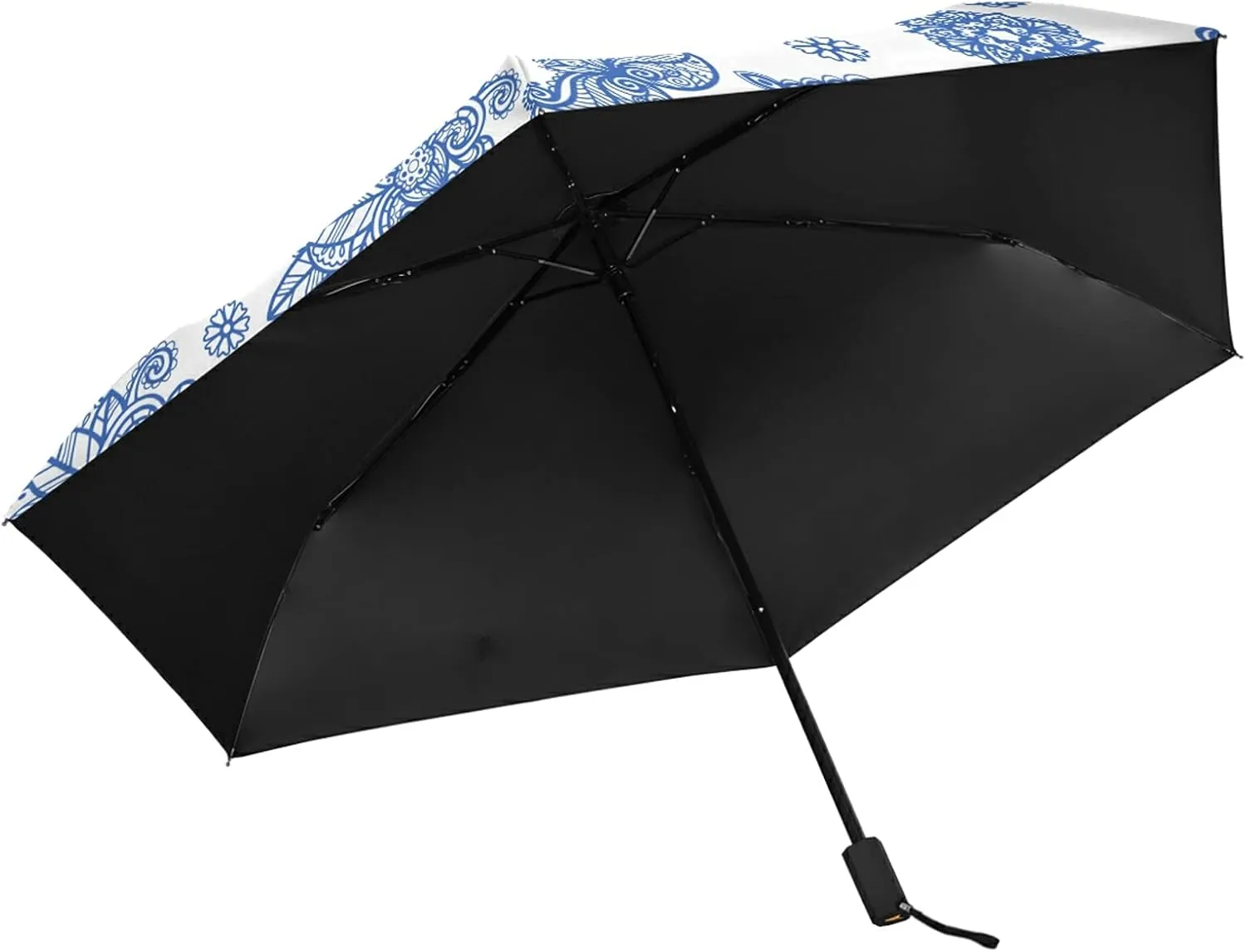 Lightweight Folding Umbrella, Portable Sun Travel Parasol, Compact Anti-UV Strong Rain Umbrella