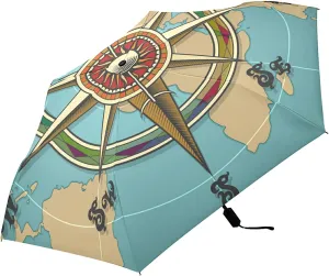 Lightweight Folding Umbrella, Portable Sun Travel Parasol, Compact Anti-UV Strong Rain Umbrella