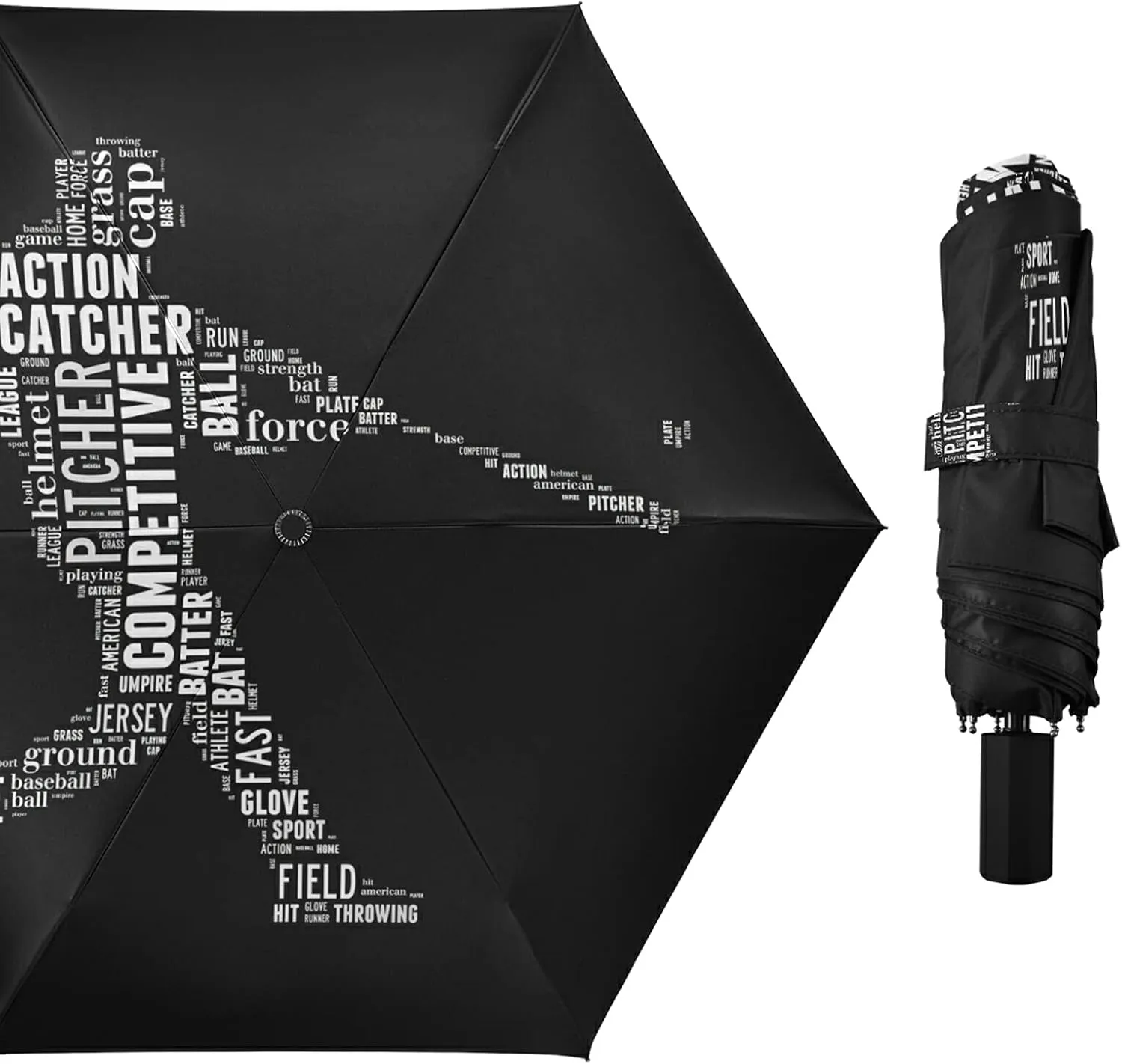Lightweight Folding Umbrella, Portable Sun Travel Parasol, Compact Anti-UV Strong Rain Umbrella