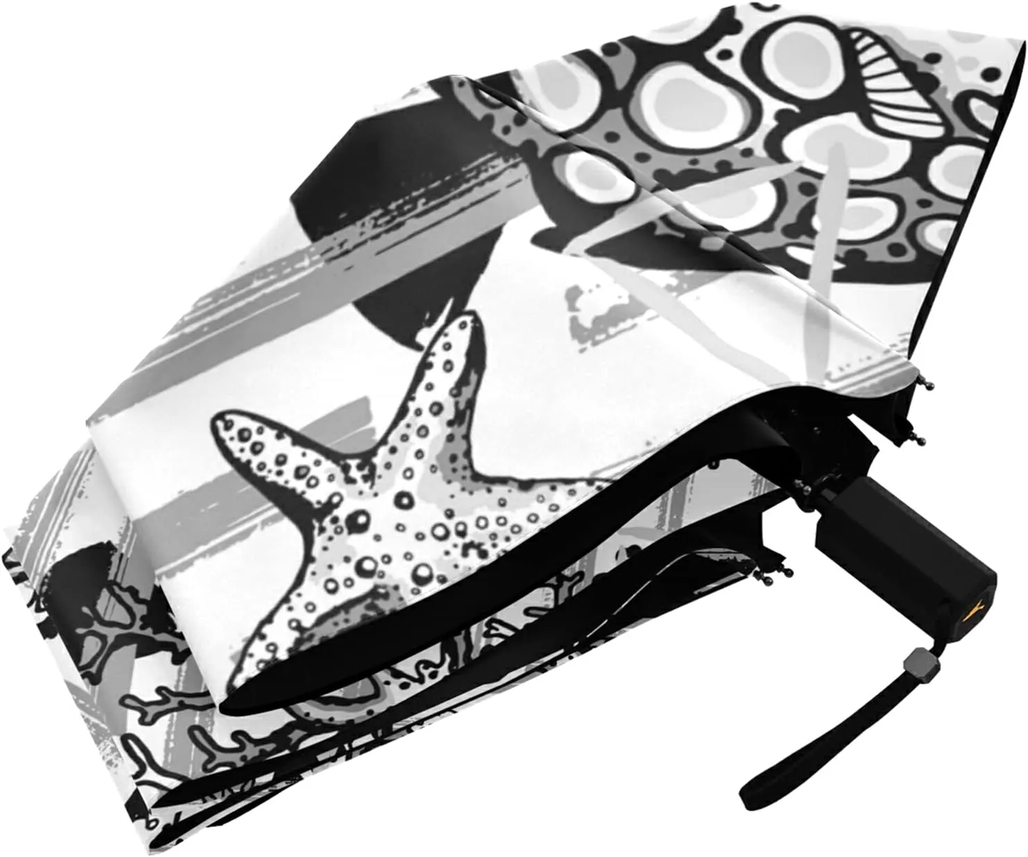 Lightweight Folding Umbrella, Portable Sun Travel Parasol, Compact Anti-UV Strong Rain Umbrella