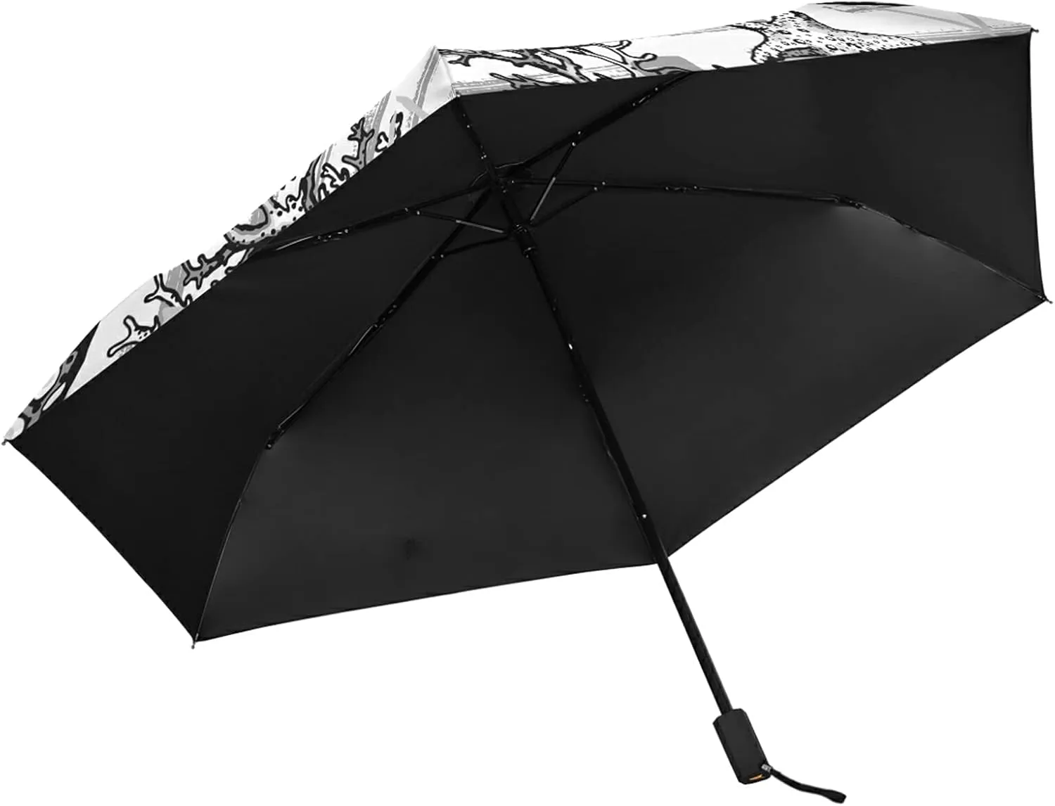 Lightweight Folding Umbrella, Portable Sun Travel Parasol, Compact Anti-UV Strong Rain Umbrella