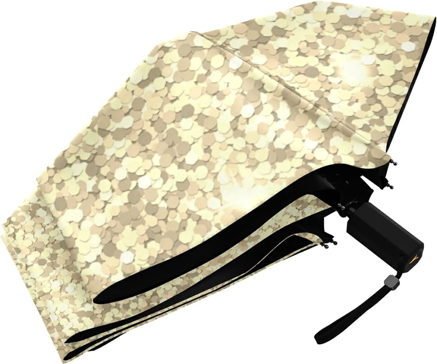 Lightweight Folding Umbrella, Portable Sun Travel Parasol, Compact Anti-UV Strong Rain Umbrella