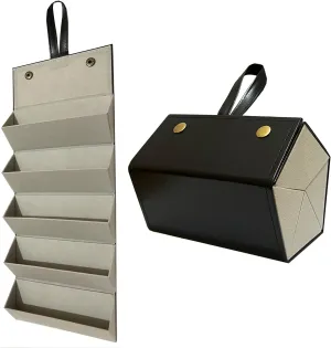 Longjet Sunglasses Organizer 5 Slots Travel Glasses Case Multiple Pairs Eyeglasses Storage Box Hanging Eyewear Holder