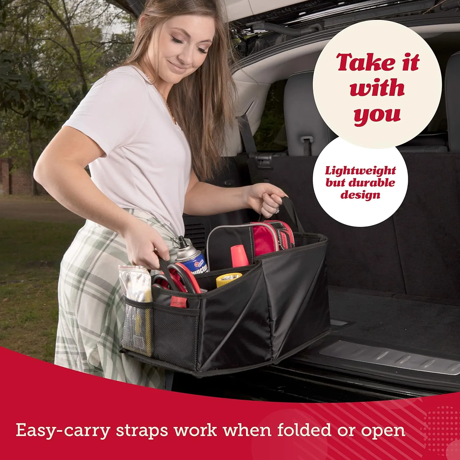 Lusso Gear Car Seat Organizer for Front or Backseat - Great for Adults & Kids, Features 9 Storage Compartments for Toys, Magazines, Tissues, Maps, Books, Documents, Games & More (Geometric)