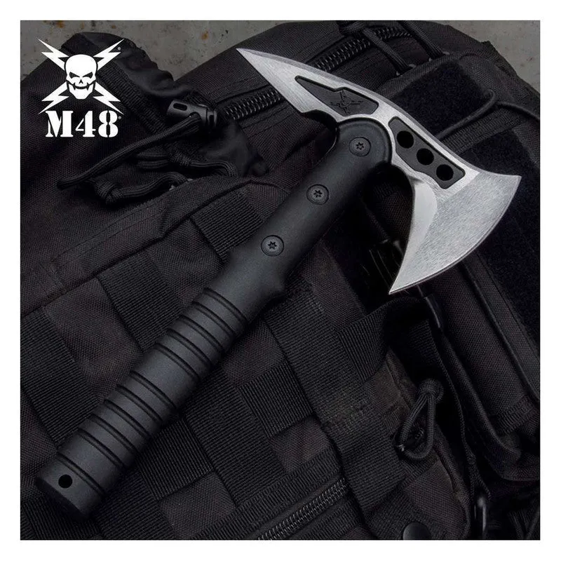 M48 CAMP HAWK MINI TOMAHAWK TACTICAL STAINLESS THROWING AXE WITH SHEATH UC3481