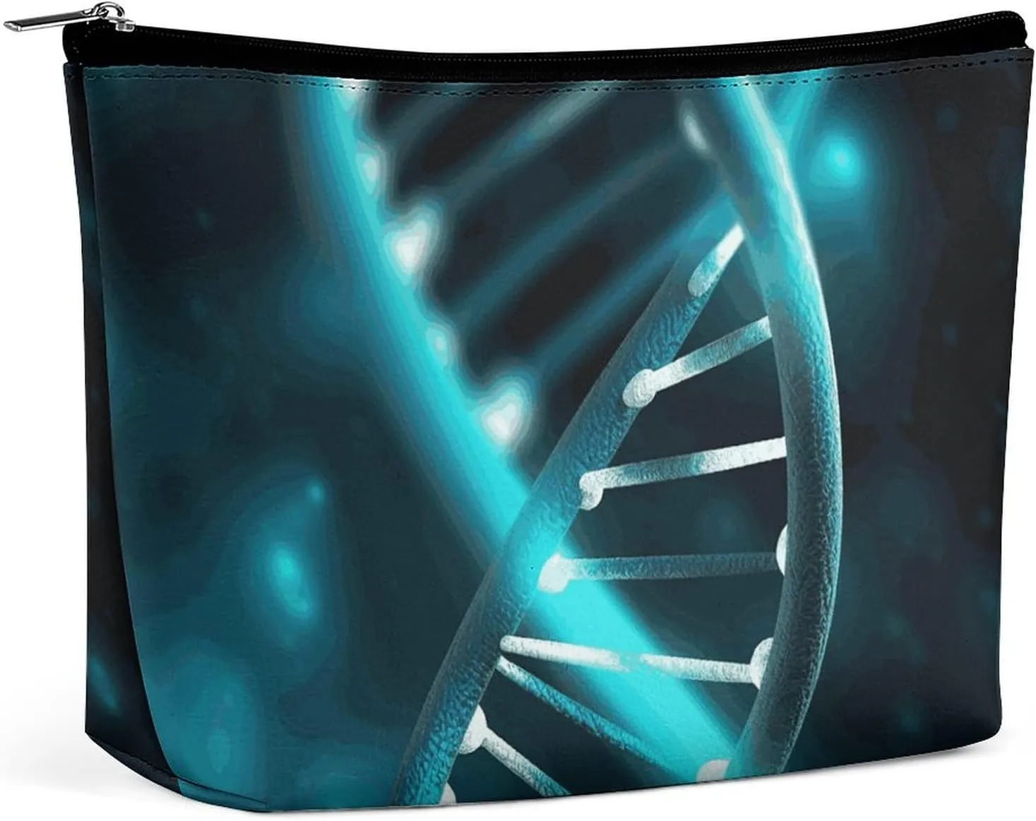 Makeup Bag Makeup Science Gene Strand Printed Organizer Foldable Cosmetic Bag Portable Travel Makeup Bag for Travel Business Trips