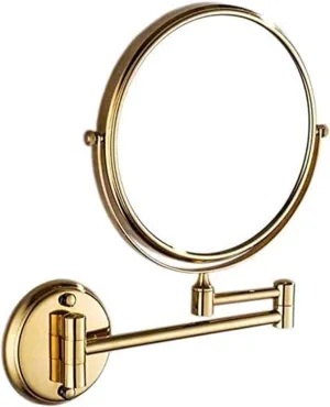 Makeup Mirror Beauty Mirror Rotating Folding 3 Times Magnification Bathroom Round Vanity Mirror Shaving Mirror Makeup Mirror Shaving in Bedroom or Bat