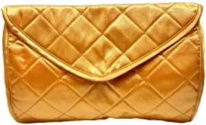Marilyn Miglin Gold Quilted Cosmetic Organizer