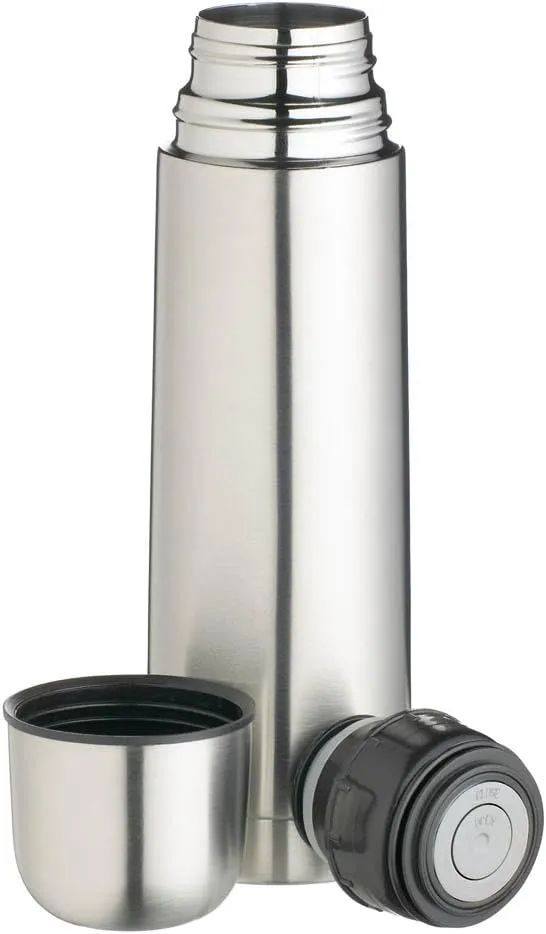 MasterClass Stainless Steel Vacuum Flask, 500 ml (17.5 fl oz), Silver