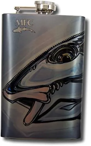 MFC Borski's Bone Bust Stainless Steel Hip Flask, 8-Ounce