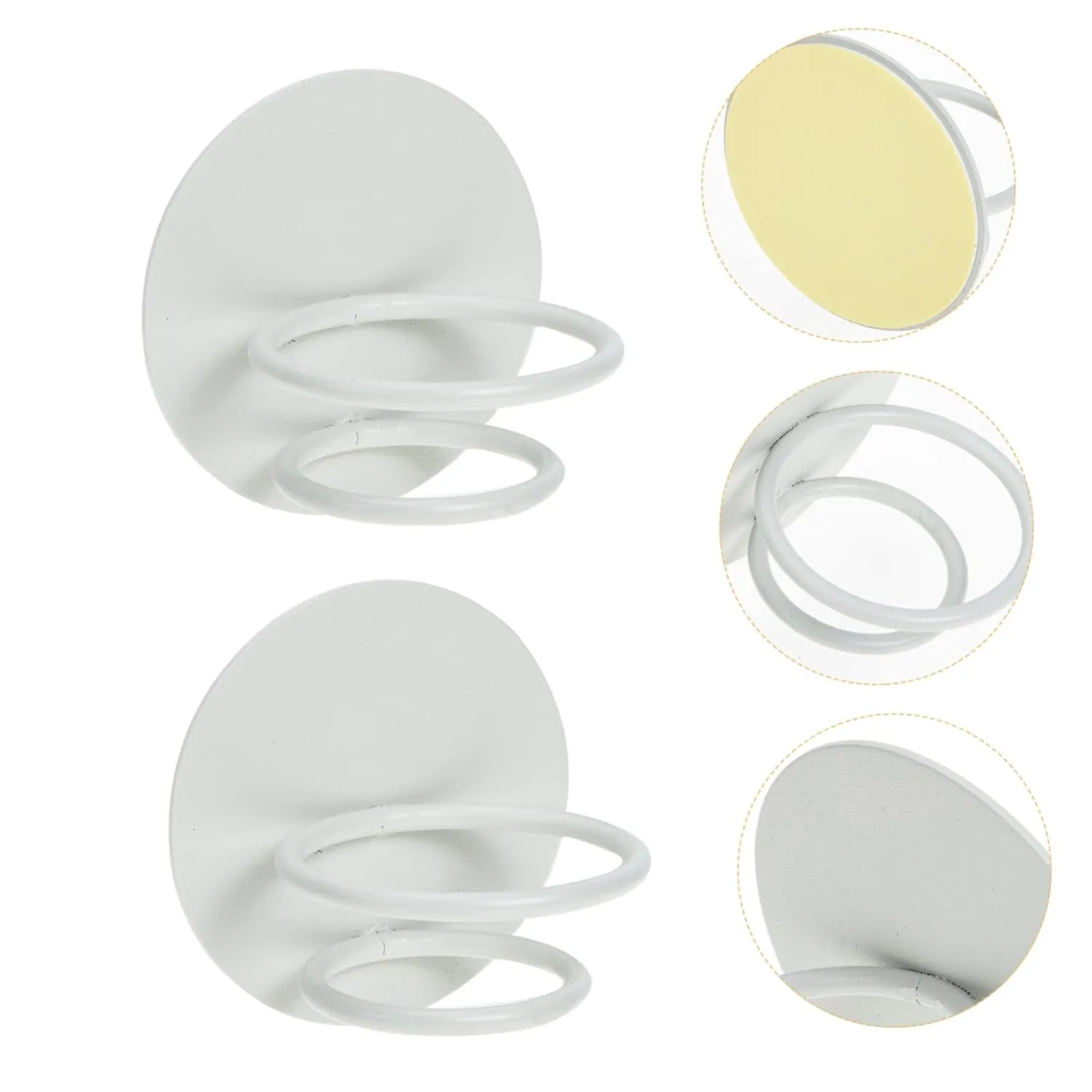 Mikinona Beauty Sponge Holder Stand Round Makeup Sponge Rack 2pcs Wall Mount Holders Powder Puff Organizer