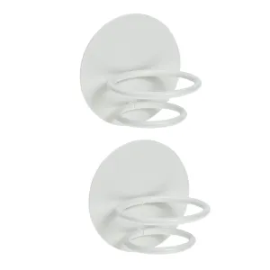 Mikinona Beauty Sponge Holder Stand Round Makeup Sponge Rack 2pcs Wall Mount Holders Powder Puff Organizer