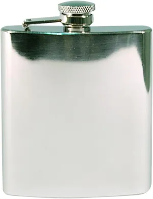 Mil-Tec Stainless Steel Hip Flask (Blank, Large - 8 Oz)