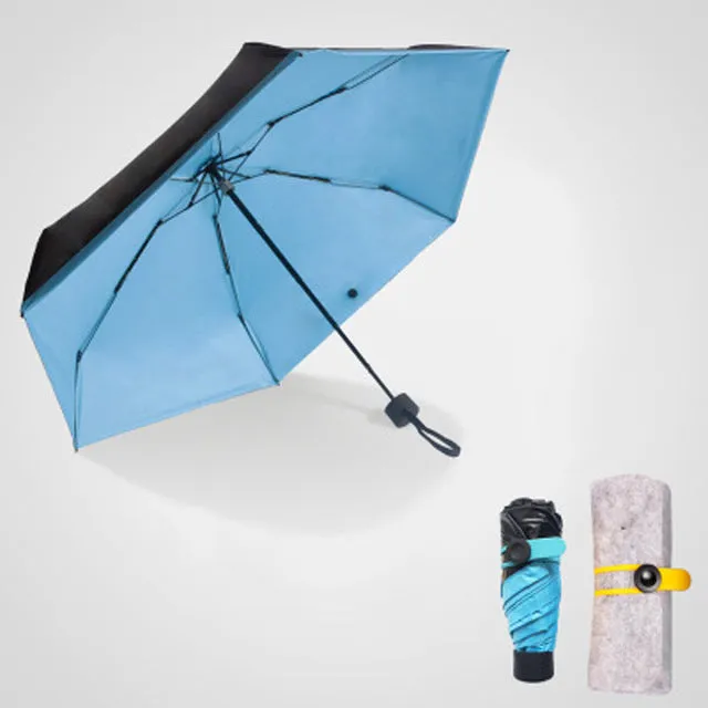 Mini Pocket Women Umbrellas Parasol Folding Male Umbrella Rain Women Anti UV Guarda Chuva sombrinha sun paraguas parapluie