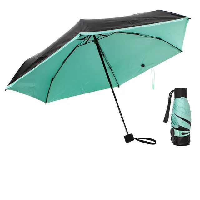 Mini Pocket Women Umbrellas Parasol Folding Male Umbrella Rain Women Anti UV Guarda Chuva sombrinha sun paraguas parapluie