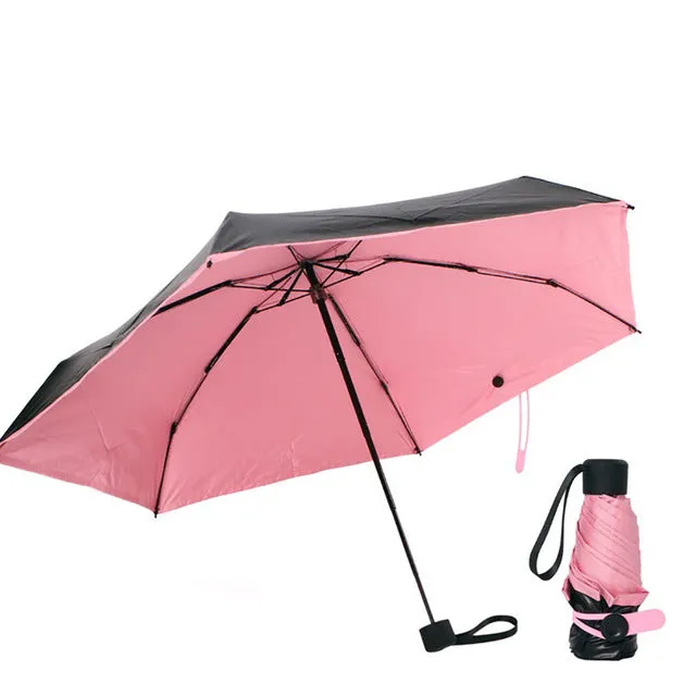 Mini Pocket Women Umbrellas Parasol Folding Male Umbrella Rain Women Anti UV Guarda Chuva sombrinha sun paraguas parapluie