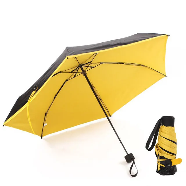 Mini Pocket Women Umbrellas Parasol Folding Male Umbrella Rain Women Anti UV Guarda Chuva sombrinha sun paraguas parapluie