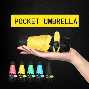 Mini Pocket Women Umbrellas Parasol Folding Male Umbrella Rain Women Anti UV Guarda Chuva sombrinha sun paraguas parapluie