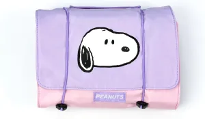 MINISO Snoopy Colorful Life Collection Foldable Makeup Bag Cosmetic Bag Waterproof Large Roll-Up Portable Travel Organizer For Women Girls
