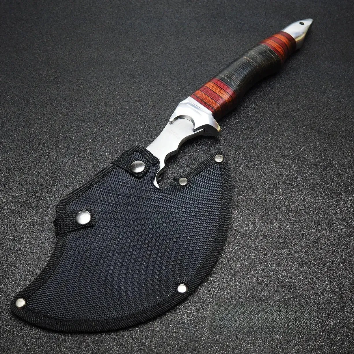 Multi-functional Outdoor Car Rescue Anti-fire Axe Portable Hand Axe Bone Breaker Flat Shape Wood Cutter 58hrc Hardness